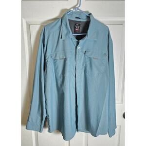 ATG by Wrangler Button‎ Down-Blue-Men's 2XL